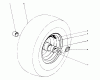 Toro 38095 (1132) - 1132 Snowthrower, 1985 (5000001-5999999) Listas de piezas de repuesto y dibujos WHEEL ASSEMBLY