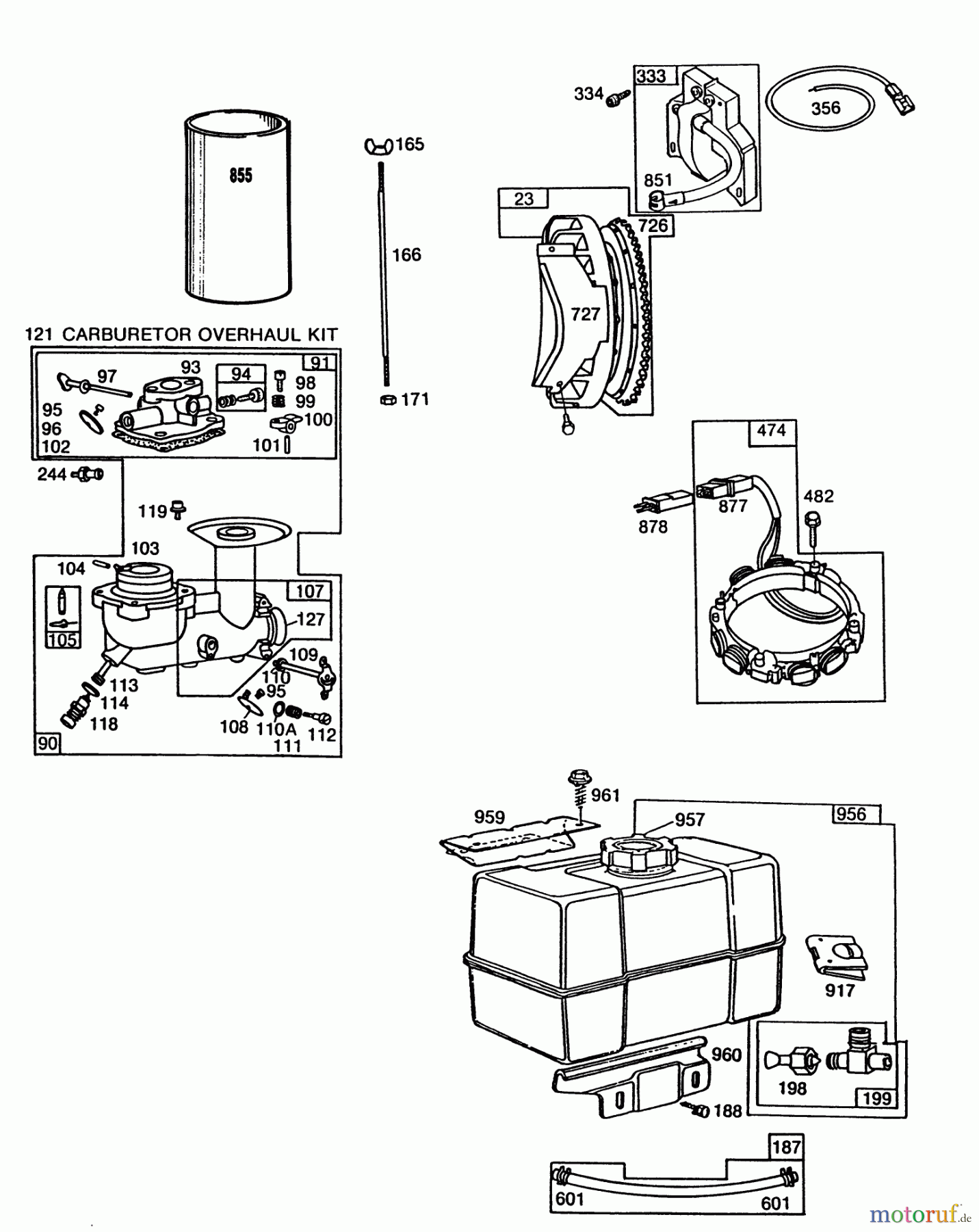  Toro Neu Snow Blowers/Snow Throwers Seite 1 38095 (1132) - Toro 1132 Snowthrower, 1987 (7000001-7999999) ENGINE BRIGGS & STRATTON MODEL NO. 252416-0735-01 #2