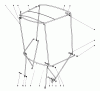 Toro 38095 (1132) - 1132 Snowthrower, 1987 (7000001-7999999) Listas de piezas de repuesto y dibujos SNOW CAB ASSEMBLY MODEL 42-3380