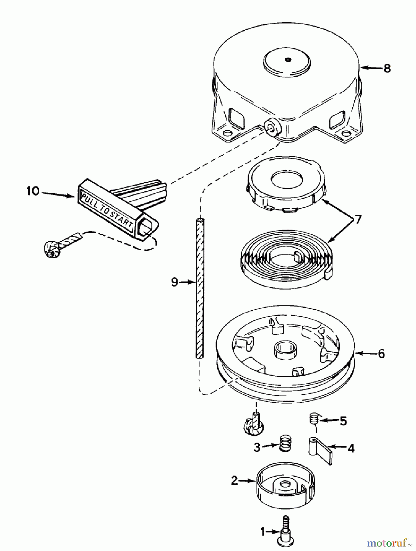  Toro Neu Snow Blowers/Snow Throwers Seite 1 38100 (S-140) - Toro S-140 Snowthrower, 1980 (SN 0500000-0999999) REWIND STARTER NO. 590537 ENGINE MODEL NO. AH520 TYPE 1584A (USED ON UNITS WITH SERIAL NO. 0000001 THRU 0299999)ENGINE MODEL NO.