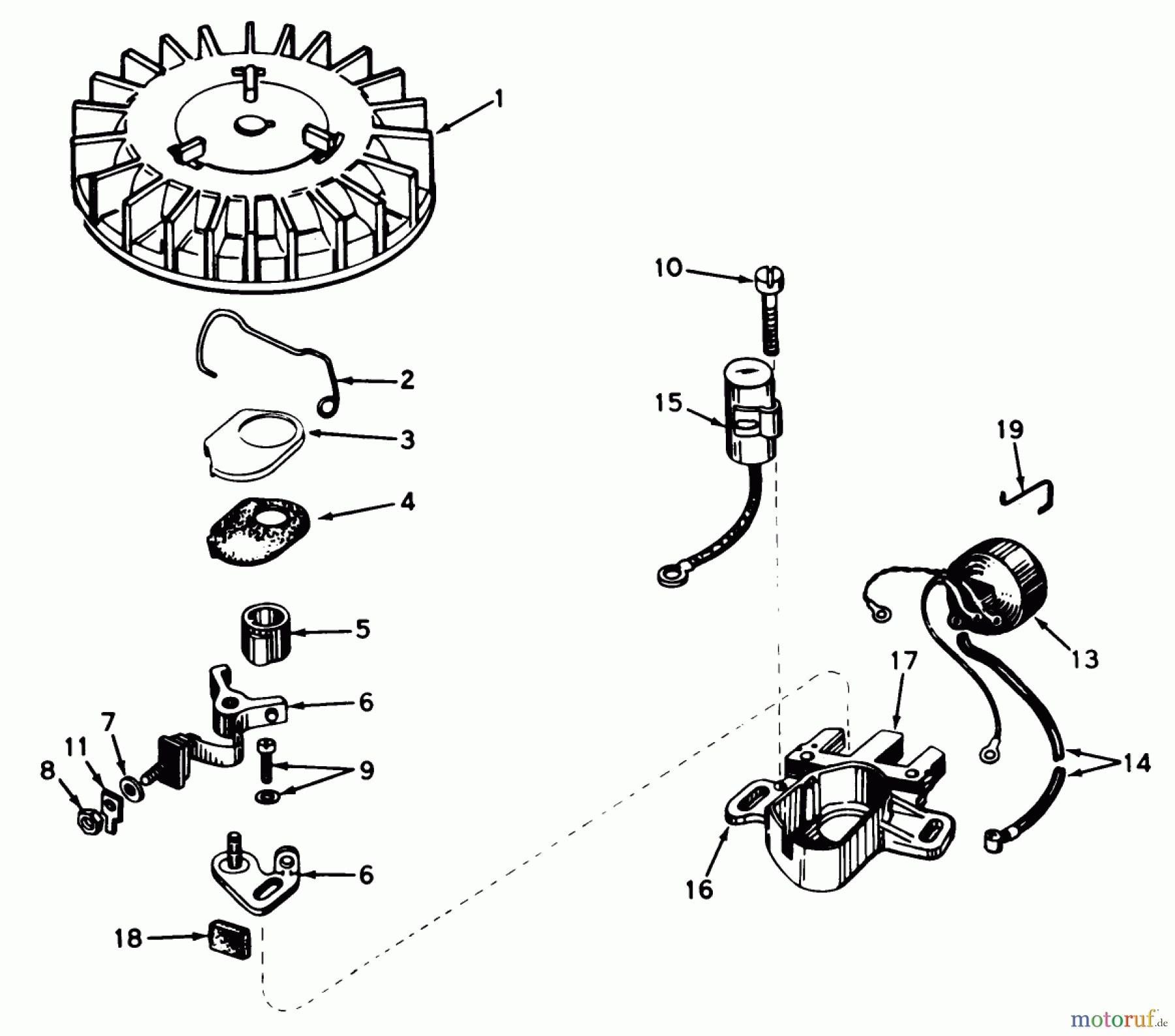  Toro Neu Snow Blowers/Snow Throwers Seite 1 38100 (S-140) - Toro S-140 Snowthrower, 1981 (1000001-1999999) MAGNETO NO. 610794A ENGINE MODEL NO. AH520 TYPE 1584A & 1584B