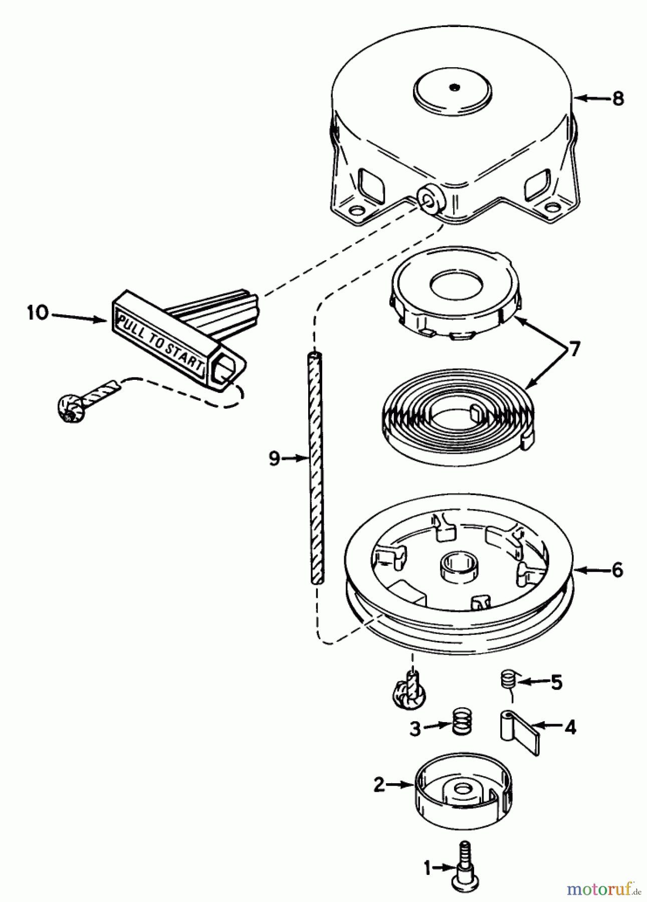  Toro Neu Snow Blowers/Snow Throwers Seite 1 38100 (S-140) - Toro S-140 Snowthrower, 1981 (1000001-1999999) REWIND STARTER NO. 590537 ENGINE MODEL NO. AH520, TYPE 1584A, 1584B, 1601, 1601A & 1601B