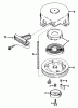 Toro 38116 (CR-20R) - CR-20 Snowthrower, 1988 (8000001-8999999) Listas de piezas de repuesto y dibujos REWIND STARTER NO. 590537