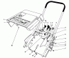 Toro 38116 (CR-20R) - CR-20 Snowthrower, 1988 (8000001-8999999) Listas de piezas de repuesto y dibujos SHROUD & HANDLE ASSEMBLY