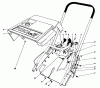 Toro 38116 (CR-20R) - CR-20 Snowthrower, 1989 (9000001-9999999) Listas de piezas de repuesto y dibujos SHROUD & HANDLE ASSEMBLY