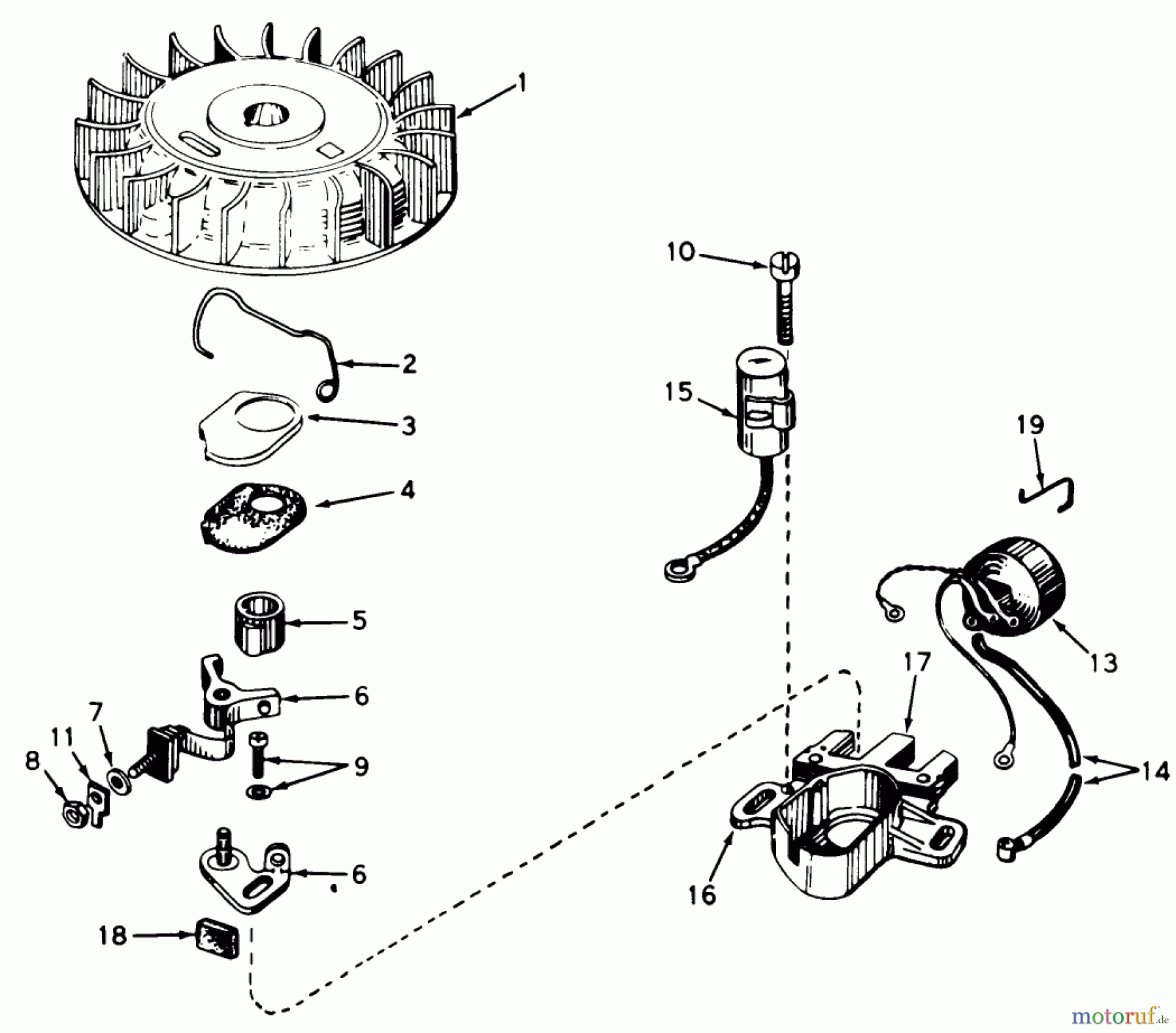  Toro Neu Snow Blowers/Snow Throwers Seite 1 38120 (S-200) - Toro S-200 Snowthrower, 1980 (0015001-0099999) MAGNETO NO. 610794A