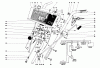 Toro 38150 (826) - 826 Snowthrower, 1984 (4000001-4999999) Listas de piezas de repuesto y dibujos HANDLE ASSEMBLY
