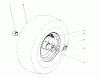 Toro 38150 (826) - 826 Snowthrower, 1984 (4000001-4999999) Listas de piezas de repuesto y dibujos WHEEL ASSEMBLY