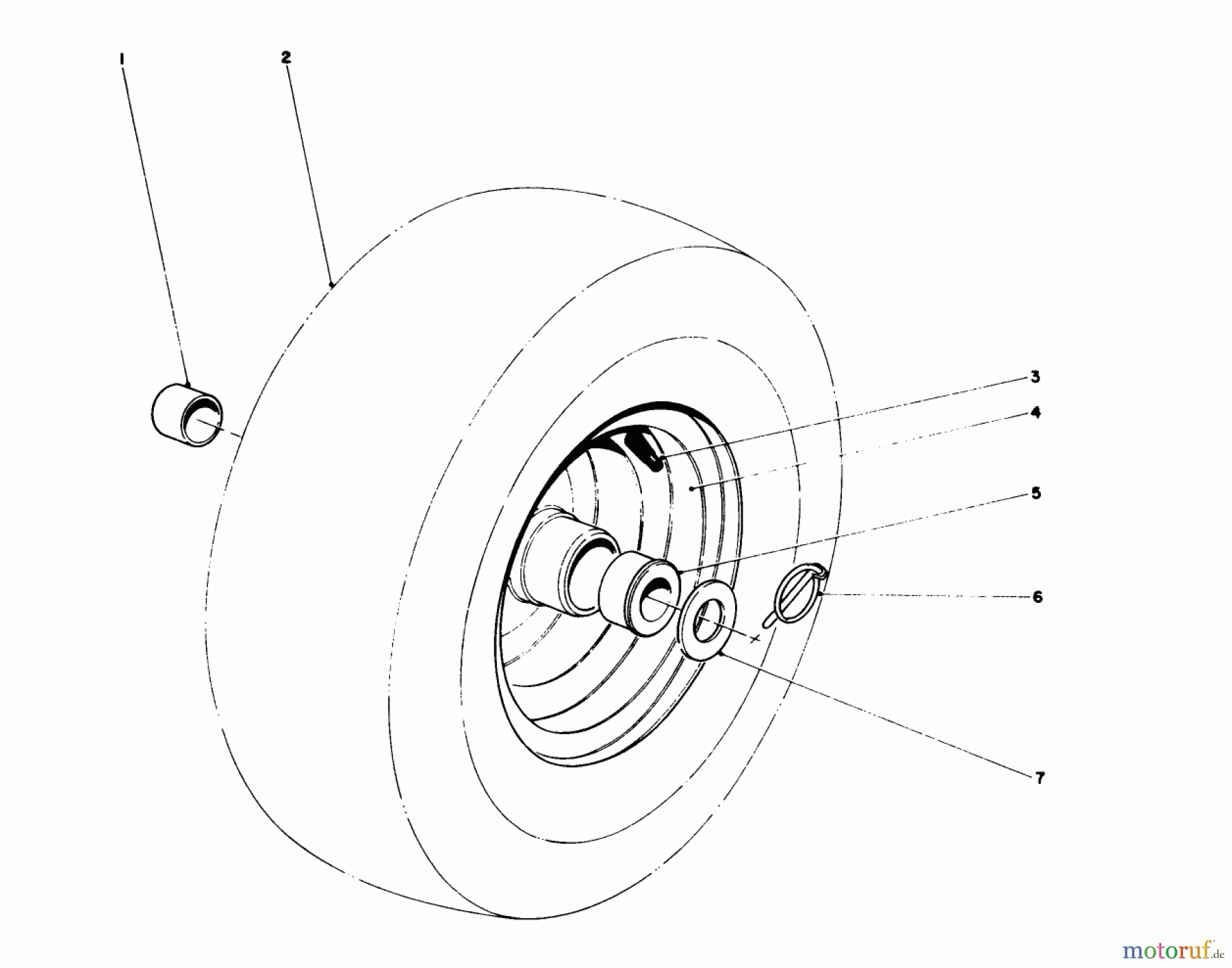  Toro Neu Snow Blowers/Snow Throwers Seite 1 38150 (826) - Toro 826 Snowthrower, 1984 (4000001-4999999) WHEEL ASSEMBLY