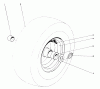 Toro 38150 (826) - 826 Snowthrower, 1987 (7000001-7999999) Listas de piezas de repuesto y dibujos WHEEL ASSEMBLY