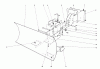 Toro 38155 (826) - 826 Snowthrower, 1980 (0000001-0999999) Listas de piezas de repuesto y dibujos GRADER BLADE ASSEMBLY (MODEL NO. 59051)