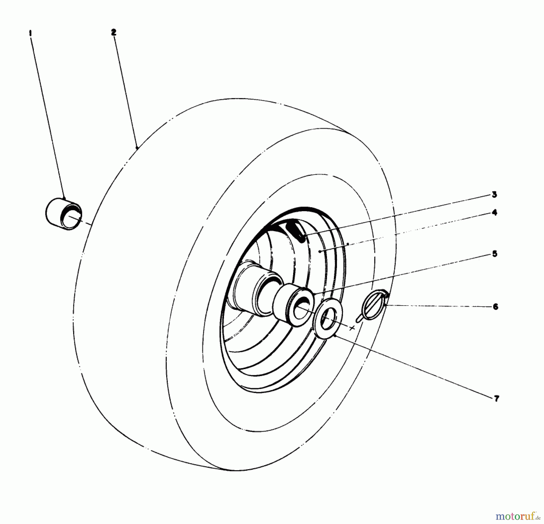  Toro Neu Snow Blowers/Snow Throwers Seite 1 38155 (826) - Toro 826 Snowthrower, 1984 (4000001-4999999) WHEEL ASSEMBLY