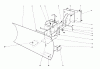 Toro 38160 (1132) - 1132 Snowthrower, 1979 (9000001-9999999) Listas de piezas de repuesto y dibujos GRADER BLADE ASSEMBLY (MODEL NO. 59051)