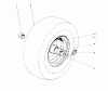 Toro 38160 (1132) - 1132 Snowthrower, 1979 (9000001-9999999) Listas de piezas de repuesto y dibujos WHEEL ASSEMBLY