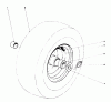 Toro 38160 (1132) - 1132 Snowthrower, 1980 (0000001-0999999) Listas de piezas de repuesto y dibujos WHEEL ASSEMBLY