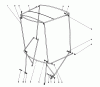 Toro 38160 (1132) - 1132 Snowthrower, 1983 (3000001-3999999) Listas de piezas de repuesto y dibujos SNOW CAB ASSEBLY MODEL 42-3380 (OPTIONAL)