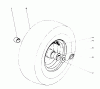 Toro 38160 (1132) - 1132 Snowthrower, 1983 (3000001-3999999) Listas de piezas de repuesto y dibujos WHEEL ASSEMBLY