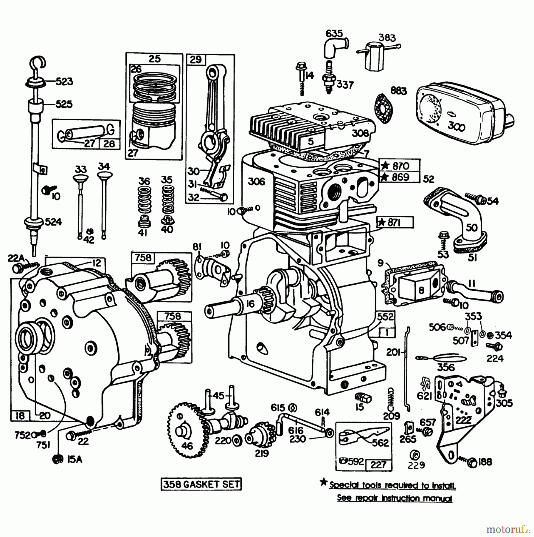  Toro Neu Snow Blowers/Snow Throwers Seite 1 38160 (1132) - Toro 1132 Snowthrower, 1984 (4000001-4999999) ENGINE BRIGGS & STRATTON MODEL NO. 252416-0677-01 #1