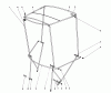 Toro 38160 (1132) - 1132 Snowthrower, 1987 (7000001-7999999) Listas de piezas de repuesto y dibujos SNOW CAB ASSEMBLY MODEL 42-3380