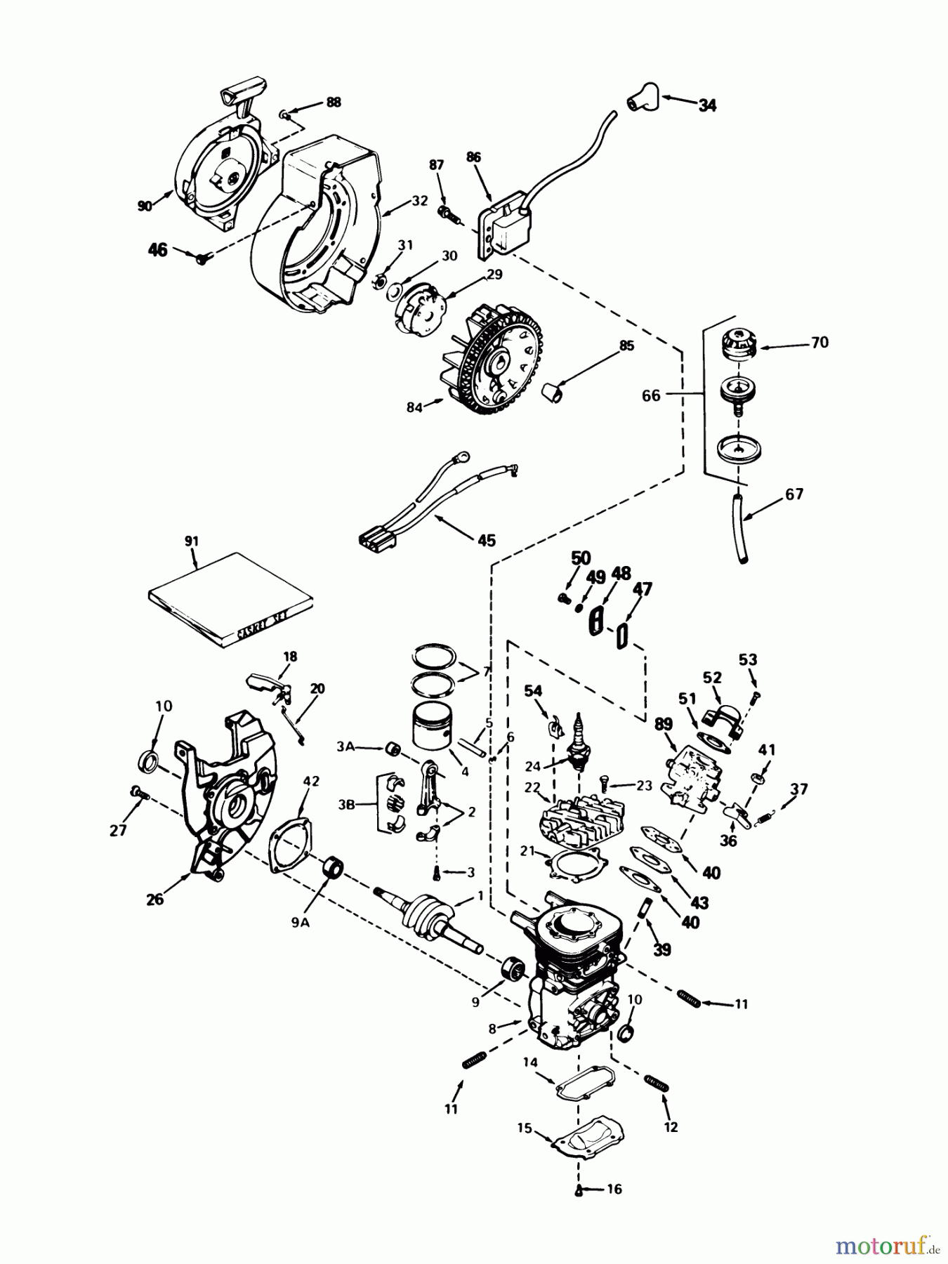  Toro Neu Snow Blowers/Snow Throwers Seite 1 38162 (S-620) - Toro S-620 Snowthrower, 1987 (7000001-7999999) ENGINE TECUMSEH MODEL AH-600 TYPE 1623-M