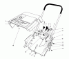 Toro 38165 (S-620) - S-620 Snowthrower, 1987 (7000001-7999999) Listas de piezas de repuesto y dibujos SHROUD & HANDLE ASSEMBLY