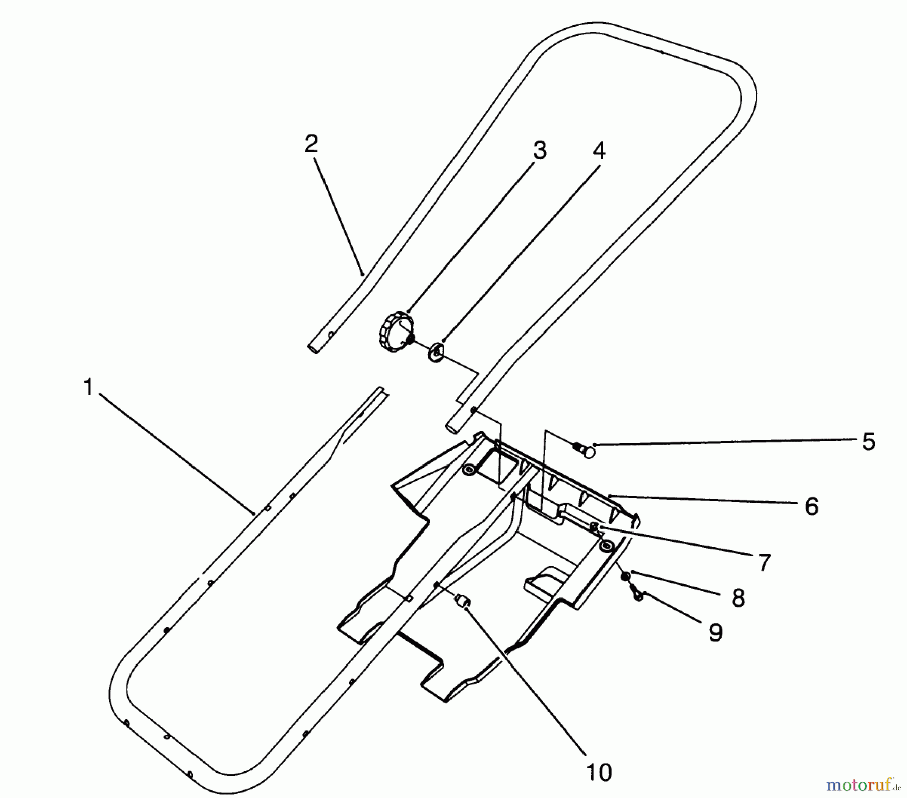  Toro Neu Snow Blowers/Snow Throwers Seite 1 38170 - Toro CCR Powerlite Snowthrower, 1994 (4900001-4999999) HANDLE ASSEMBLY