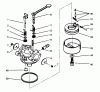 Toro 38175 - CCR Powerlite Snowthrower, 1995 (5900001-5999999) Listas de piezas de repuesto y dibujos CARBURETOR NO. 632641