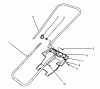 Toro 38170 - CCR Powerlite Snowthrower, 1995 (5900001-5999999) Listas de piezas de repuesto y dibujos HANDLE ASSEMBLY