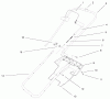 Toro 38183 - CCR Powerlite Snowthrower, 2000 (200000001-200999999) Listas de piezas de repuesto y dibujos HANDLE & LOWER SHROUD ASSEMBLY