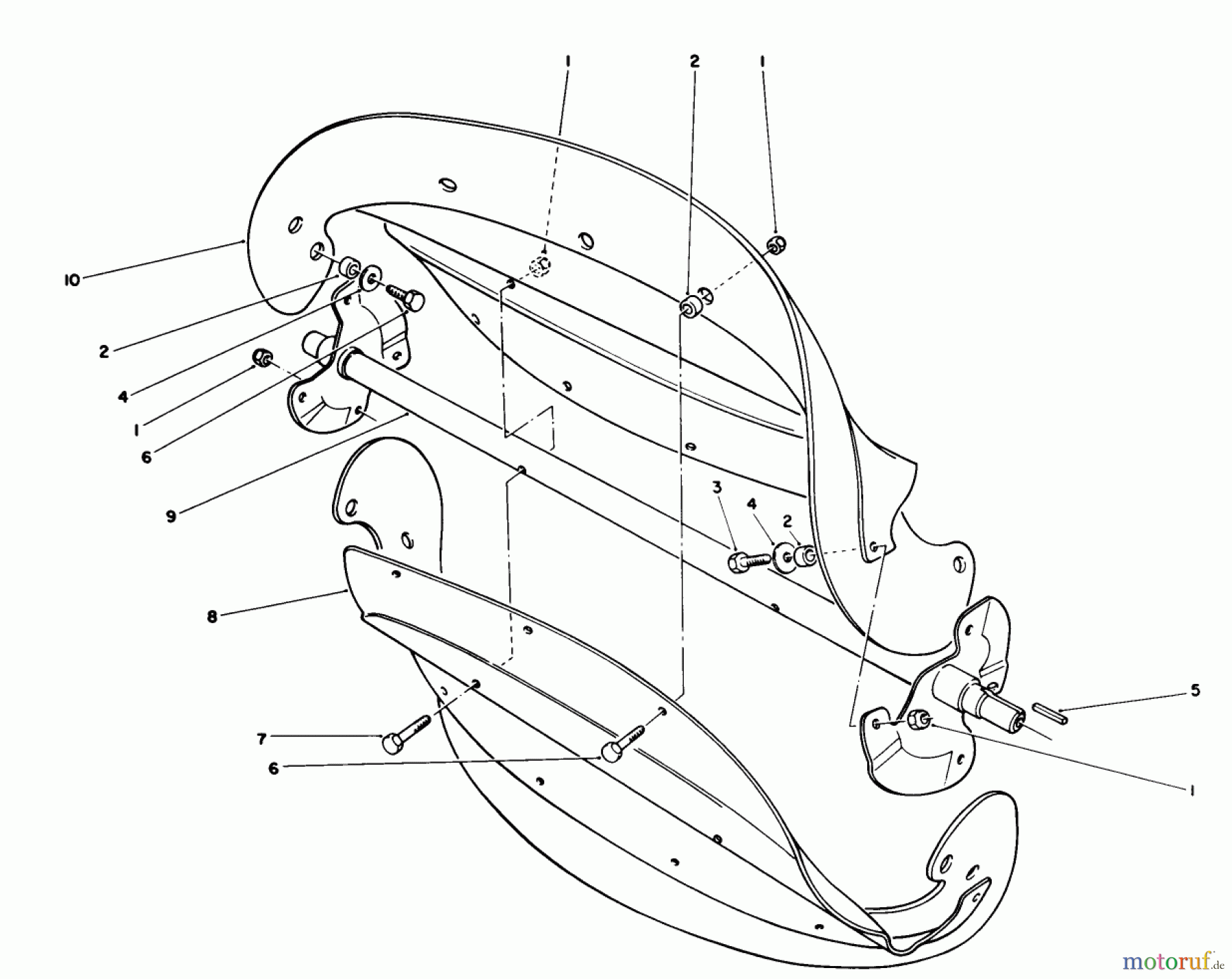  Toro Neu Snow Blowers/Snow Throwers Seite 1 38180 - Toro CCR 2000 Snowthrower, 1990 (0000001-0007973) ROTOR ASSEMBLY