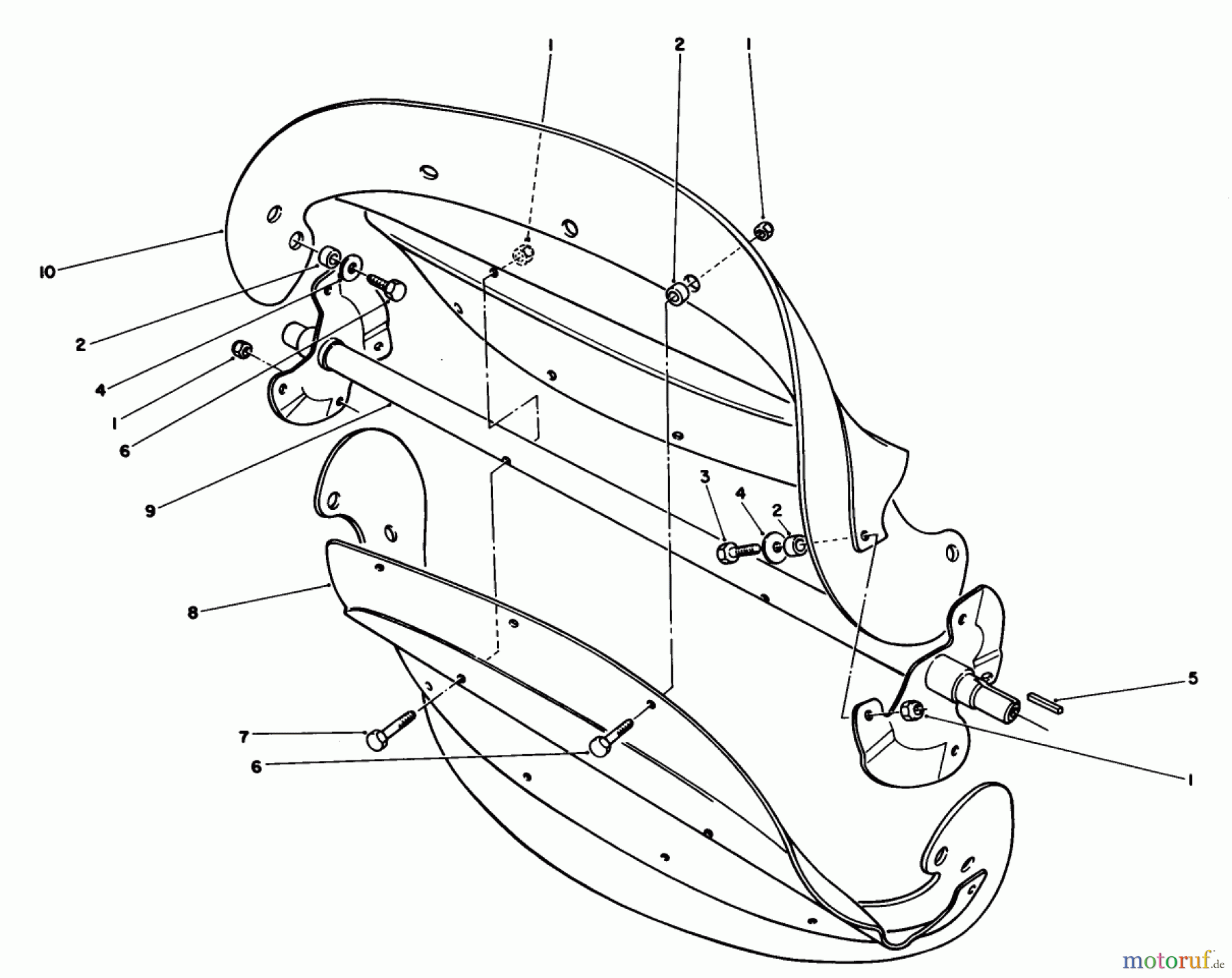  Toro Neu Snow Blowers/Snow Throwers Seite 1 38181 - Toro CCR 2000 Snowthrower, 1991 (1000001-1999999) ROTOR ASSEMBLY