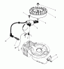 Toro 38181 - CCR 2000 Snowthrower, 1994 (4900001-4999999) Listas de piezas de repuesto y dibujos FLYWHEEL & MAGNETO ASSEMBLY MODEL NO. 47PP3-4