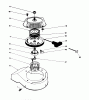 Toro 38181 - CCR 2000 Snowthrower, 1994 (4900001-4999999) Listas de piezas de repuesto y dibujos RECOIL STARTER ASSEMBLY MODEL NO. 47PP3-4