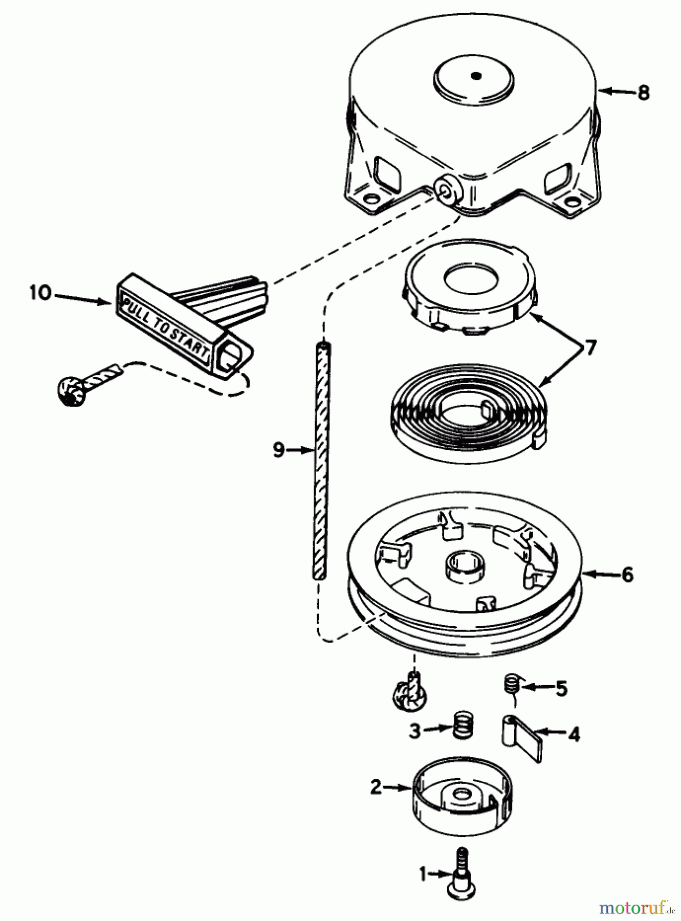  Toro Neu Snow Blowers/Snow Throwers Seite 1 38235 (S-200) - Toro S-200 Snowthrower, 1983 (3000001-3999999) SHROUD & REWIND STARTER NO. 590537