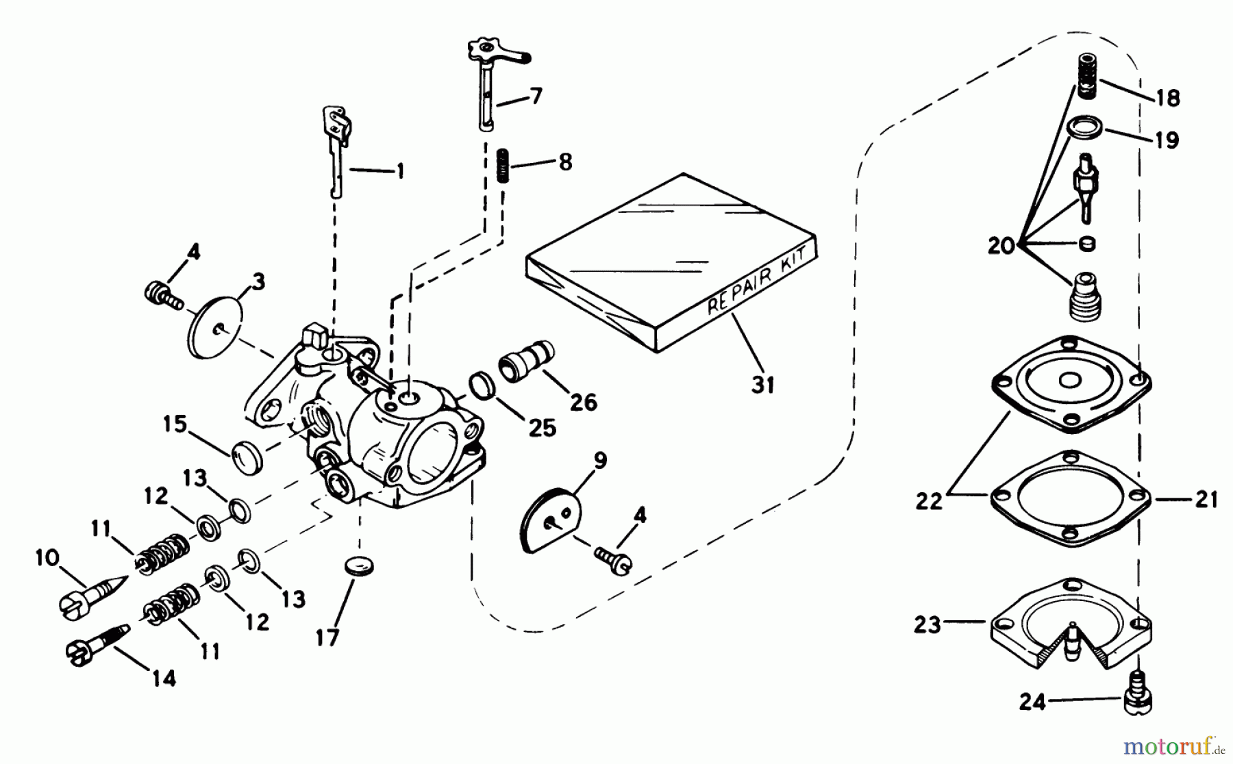  Toro Neu Snow Blowers/Snow Throwers Seite 1 38242 (S-200) - Toro S-200 Snowthrower, 1983 (3000001-3999999) CARBURETOR NO. 632142