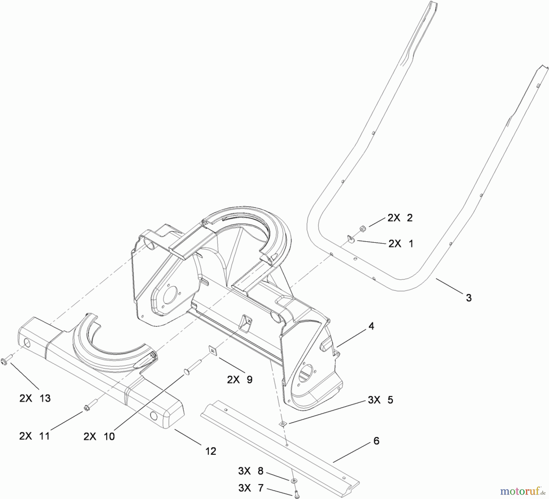  Toro Neu Snow Blowers/Snow Throwers Seite 1 38272 (180) - Toro Power Clear 180 Snowthrower, 2010 (310000001-310002466) AUGER HOUSING ASSEMBLY