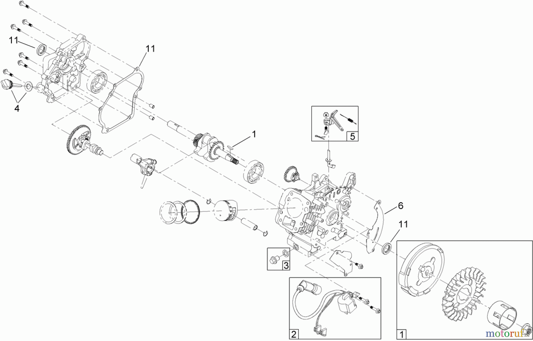  Toro Neu Snow Blowers/Snow Throwers Seite 1 38273 - Toro Powerlite Snowthrower, 2013 (SN 313000001-313999999) ENGINE ASSEMBLY NO. 2