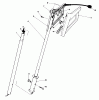 Toro 38310 - Power Shovel Snowthrower, 1981 (1000001-1050100) Listas de piezas de repuesto y dibujos HANDLE ASSEMBLY