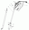 Toro 38315 - Power Shovel Snowthrower, 1982 (2000001-2999999) Listas de piezas de repuesto y dibujos HANDLE ASSEMBLY