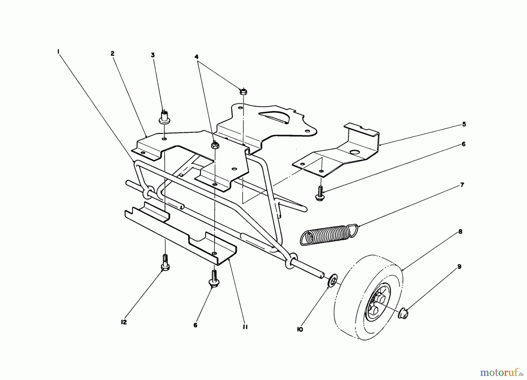  Toro Neu Snow Blowers/Snow Throwers Seite 1 38350 - Toro Gas Power Shovel Snowthrower, 1984 (4000001-4999999) WHEEL KIT MODEL NO. 59162 (OPTIONAL)