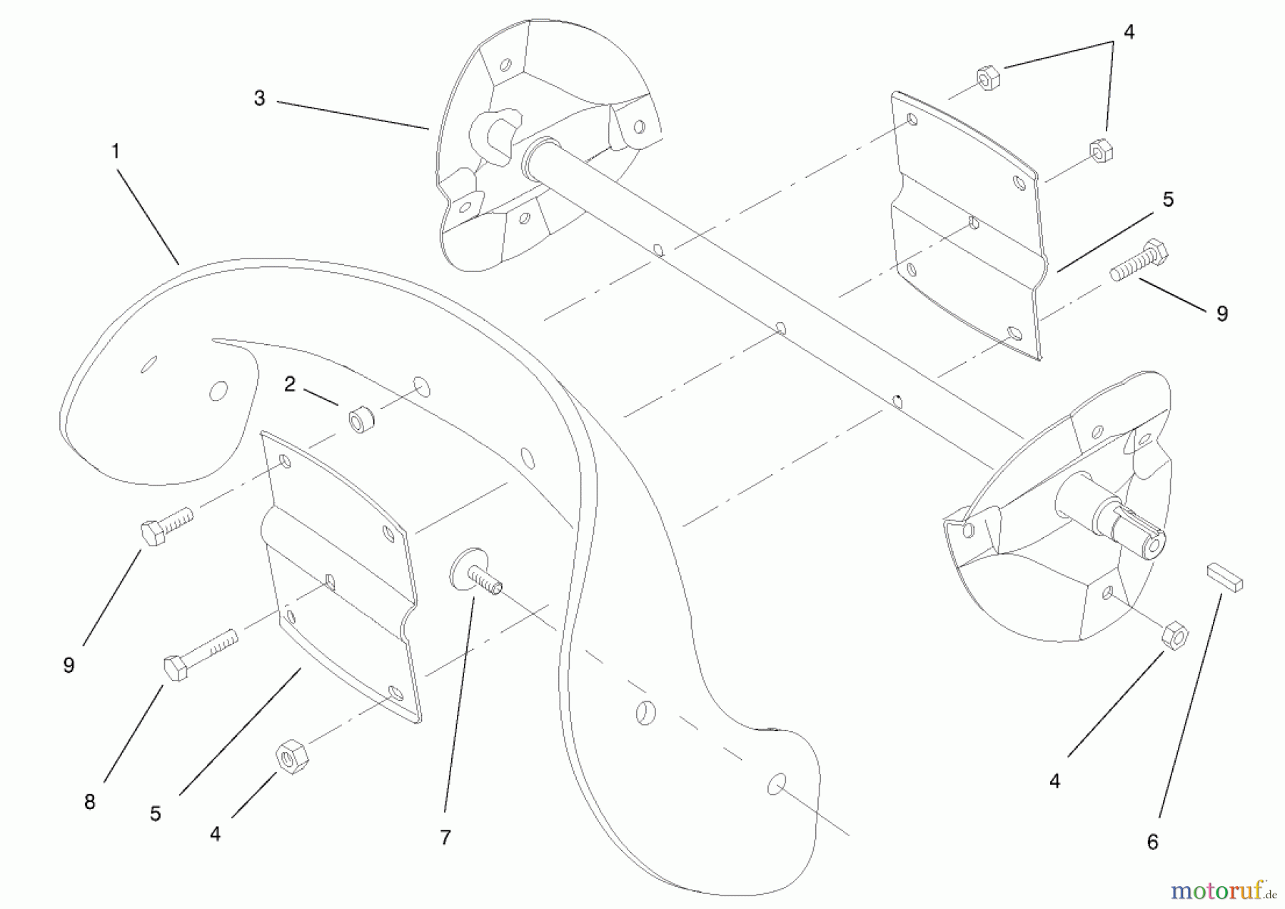  Toro Neu Snow Blowers/Snow Throwers Seite 1 38405 (1000) - Toro CCR 1000 Snowthrower, 2001 (210000001-210999999) ROTOR ASSEMBLY