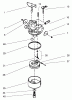 Toro 38410 (2400) - CCR 2400 Snowthrower, 1997 (7900001-7999999) Listas de piezas de repuesto y dibujos CARBURETOR ASSEMBLY NO. 632751