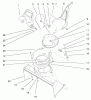 Toro 38411 (2400) - CCR 2400 Snowthrower, 1997 (7900001-7999999) Listas de piezas de repuesto y dibujos DISCHARGE CHUTE ASSEMBLY