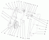 Toro 38411 (2400) - CCR 2400 Snowthrower, 1997 (7900001-7999999) Listas de piezas de repuesto y dibujos PULLEY & COVER ASSEMBLY