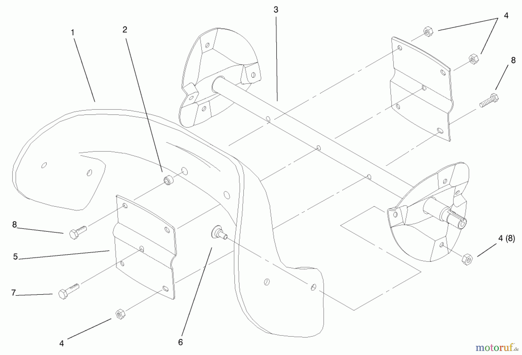  Toro Neu Snow Blowers/Snow Throwers Seite 1 38429 (2450) - Toro CCR 2450 Snowthrower, 2001 (210000001-210999999) IMPELLER ASSEMBLY