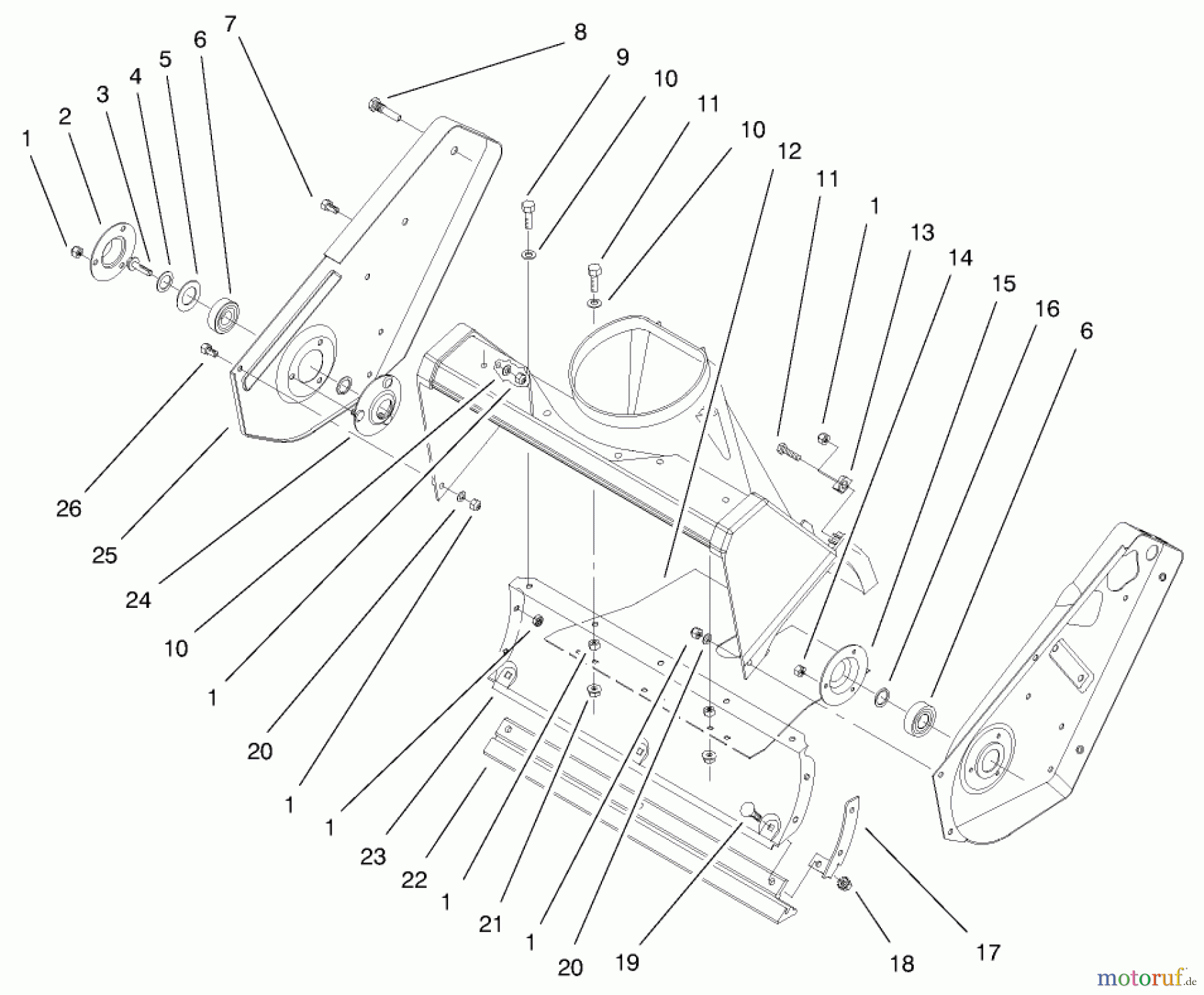  Toro Neu Snow Blowers/Snow Throwers Seite 1 38416 (2400) - Toro CCR 2400 Snowthrower, 1997 (7900001-7999999) SIDE PLATE & SCRAPER ASSEMBLY