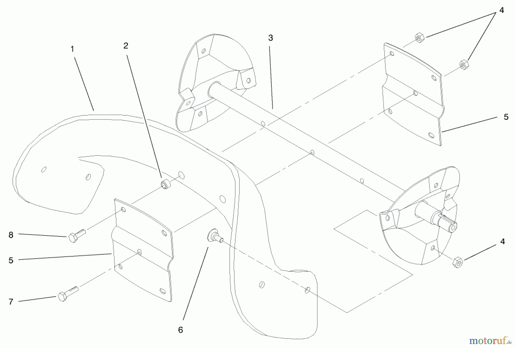  Toro Neu Snow Blowers/Snow Throwers Seite 1 38421 (2500) - Toro CCR 2500 Snowthrower, 1997 (7900001-7999999) ROTOR ASSEMBLY