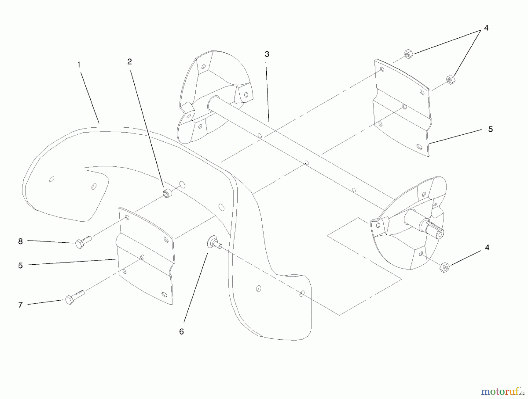  Toro Neu Snow Blowers/Snow Throwers Seite 1 38422 (2500) - Toro CCR 2500 Snowthrower, 1998 (8900001-8999999) ROTOR ASSEMBLY