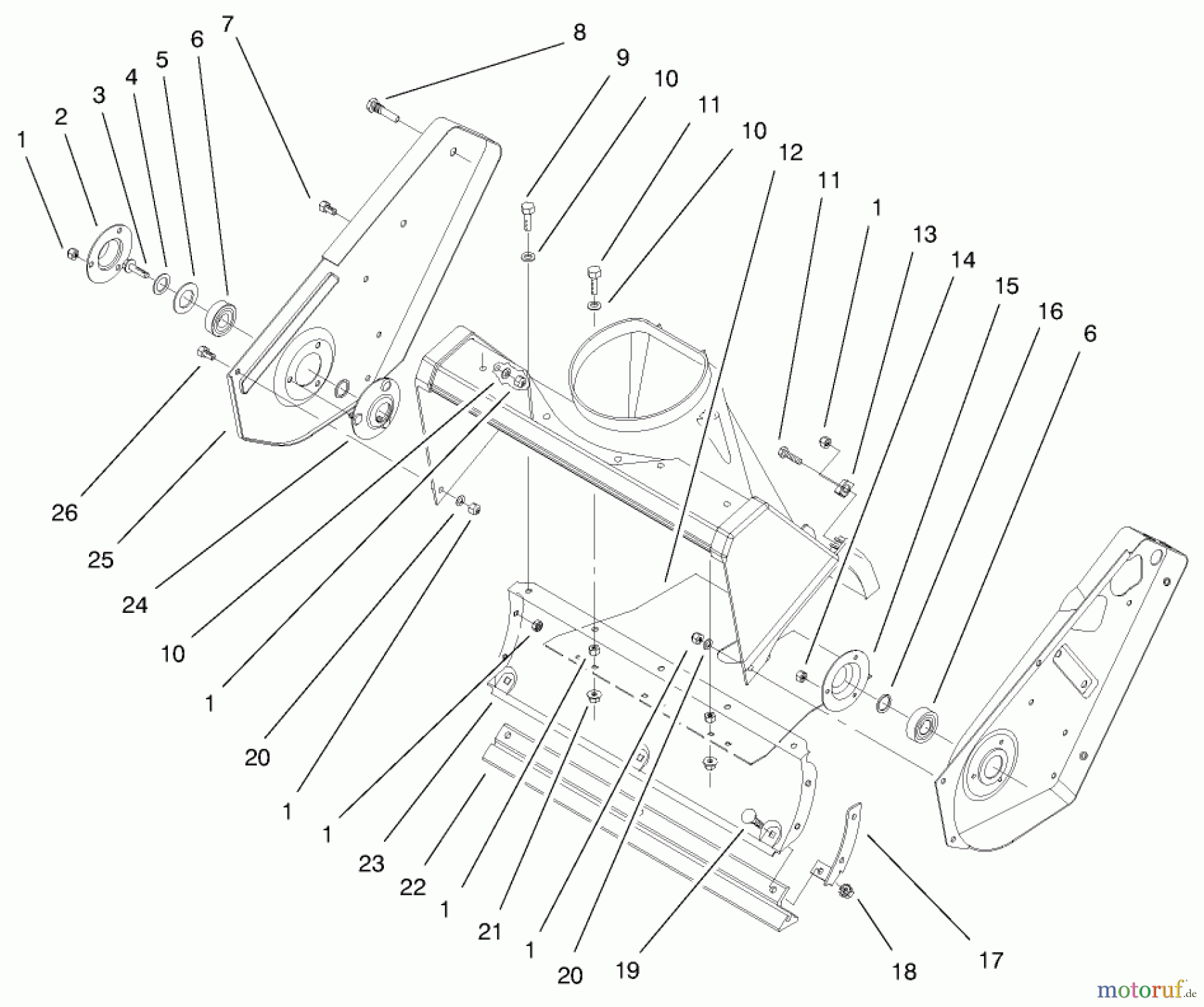  Toro Neu Snow Blowers/Snow Throwers Seite 1 38426 (2500) - Toro CCR 2500 Snowthrower, 1997 (7900001-7999999) SIDE PLATE & SCRAPER ASSEMBLY