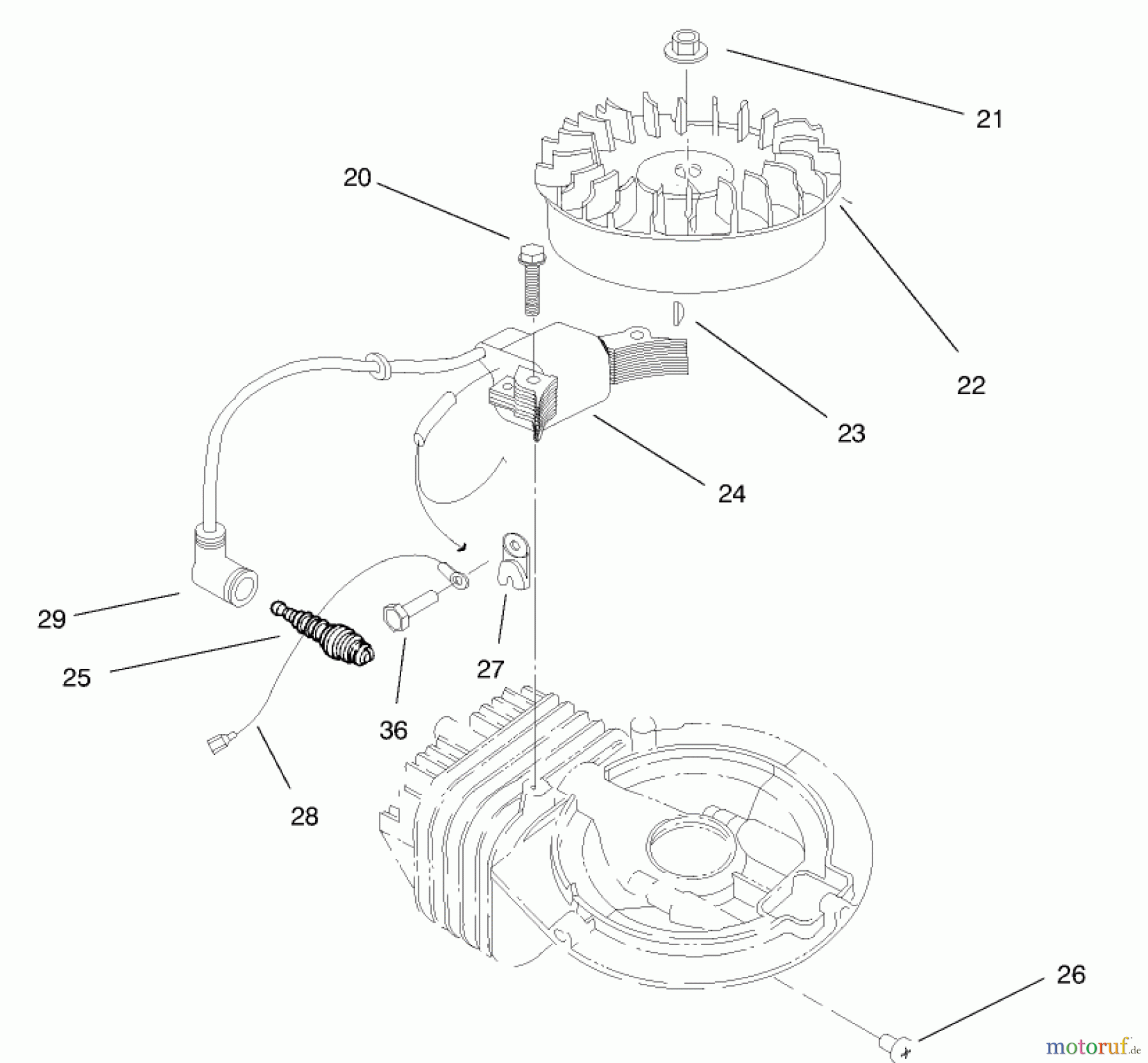  Toro Neu Snow Blowers/Snow Throwers Seite 1 38430 (3000) - Toro CCR 3000 Snowthrower, 1997 (7900001-7999999) ENGINE ASSEMBLY MODEL NO. 47PT6-4 #2